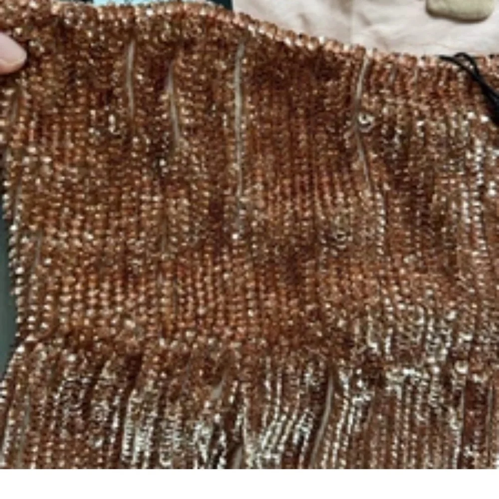 Retrofete Gold Sequin Halter Gown - Picture 8 of 9